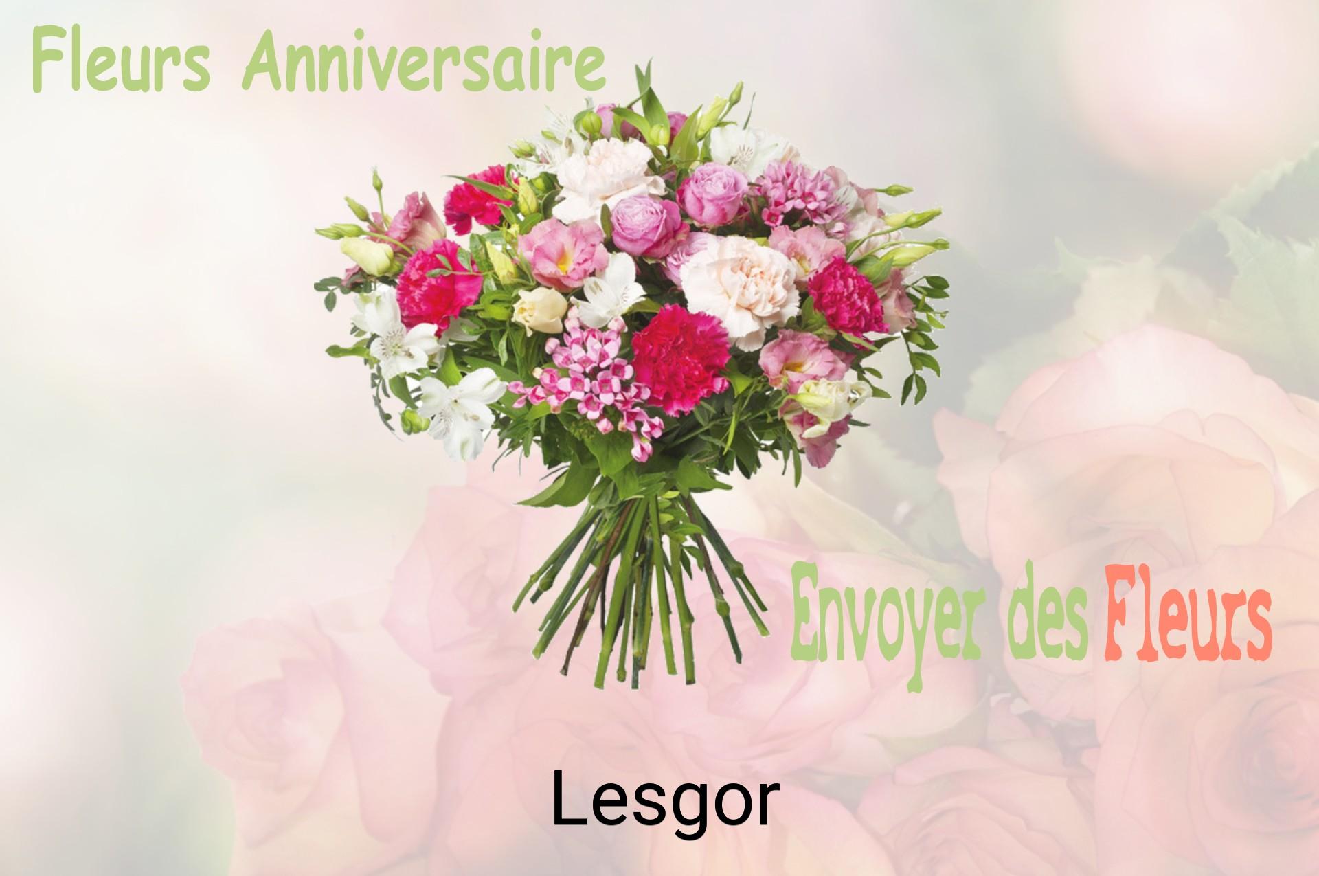 Bouquet de fleurs d’anniversaire livré à Lesgor