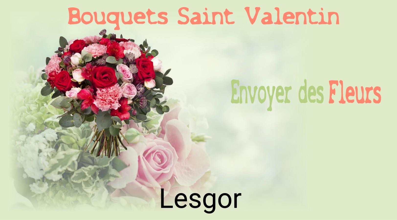 Roses de Saint-Valentin livrées à Lesgor